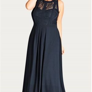 Panelled Bodice Maxi Dress